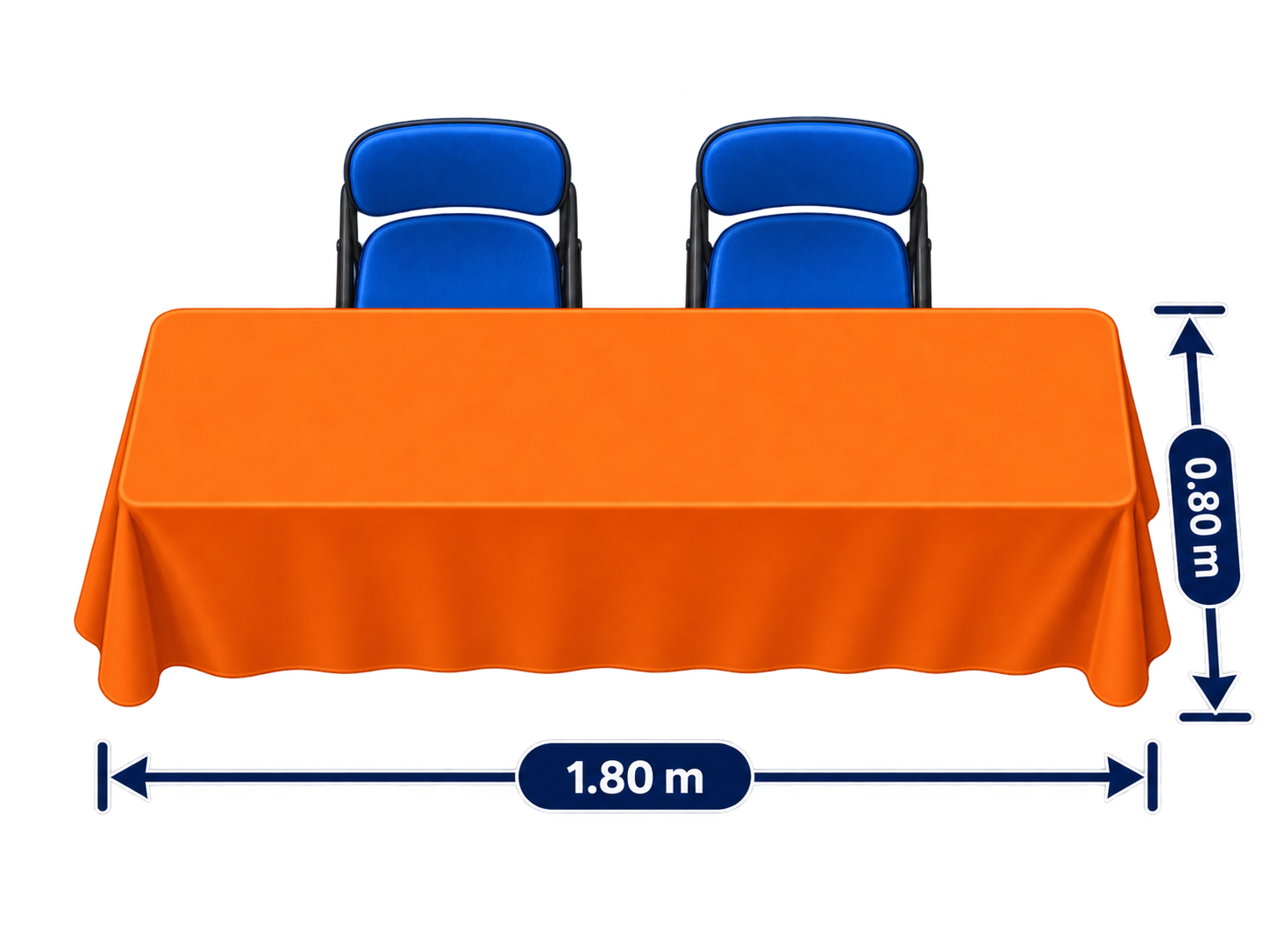 1 Table vendor table layout with dimensions